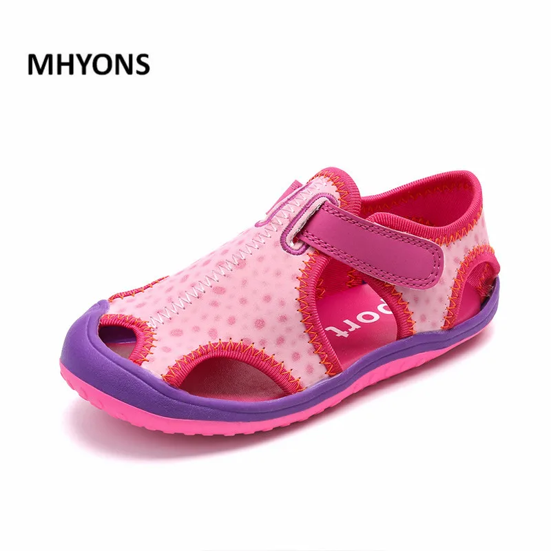 

2018 New Autumn Fashion Children Shoes Toddler Girls Sandals Kids Boys PU Leather Sandals Non-slip Baotou Children Beach Shoes