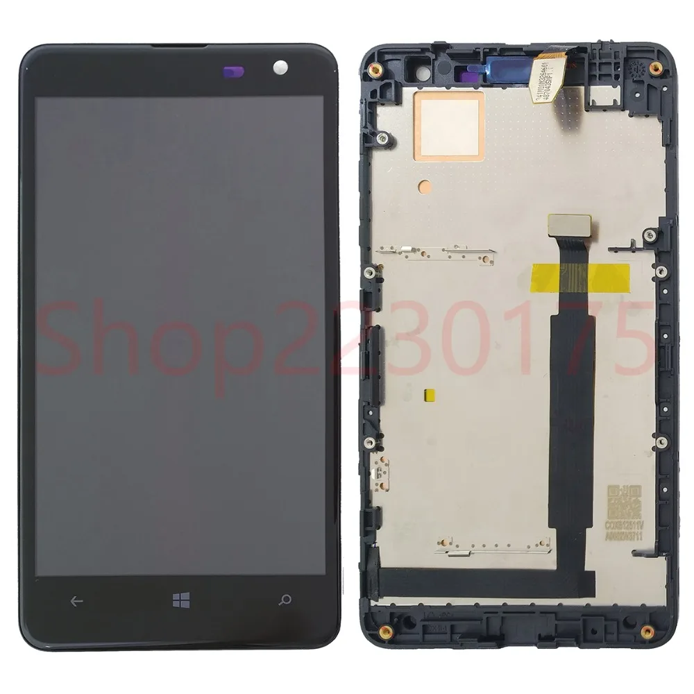 

For Nokia Lumia 625 RM-941 RM-943 LCD Display Touch Screen Digitizer Assembly Frame Replacement Parts
