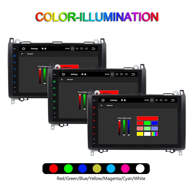 Excellent Android 8.1 Quad Core 2G RAM 16G ROM GPS Navi 9" Car DVD Multimedia for Benz A W169/B W245/B200/Viano/Vito/W906 with Radio 9