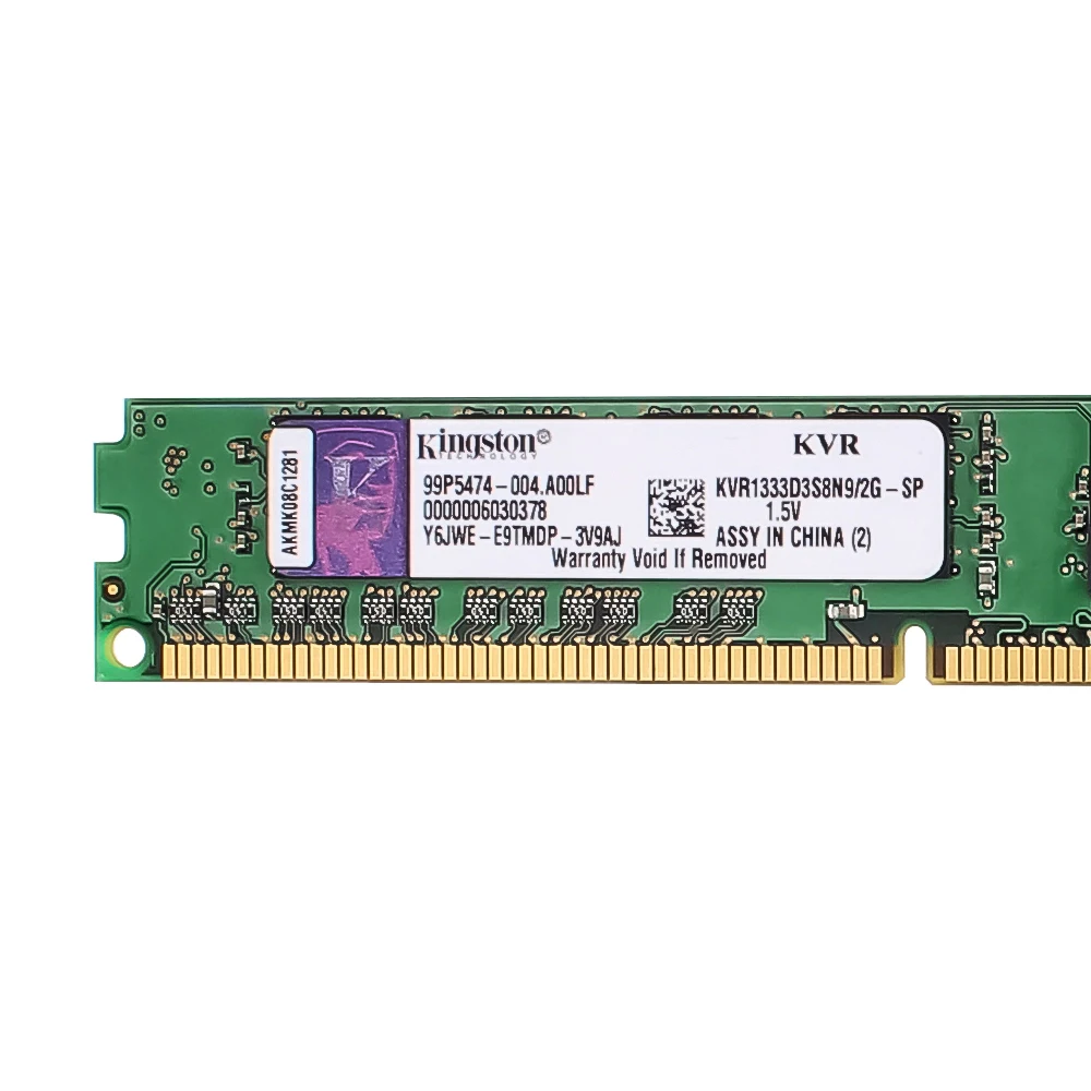 Kingston RAM Memory DDR 3 1333MH DDR3 4GB PC3-10600 Z 1.5V For Desktop KVR13N9S8/4-SP