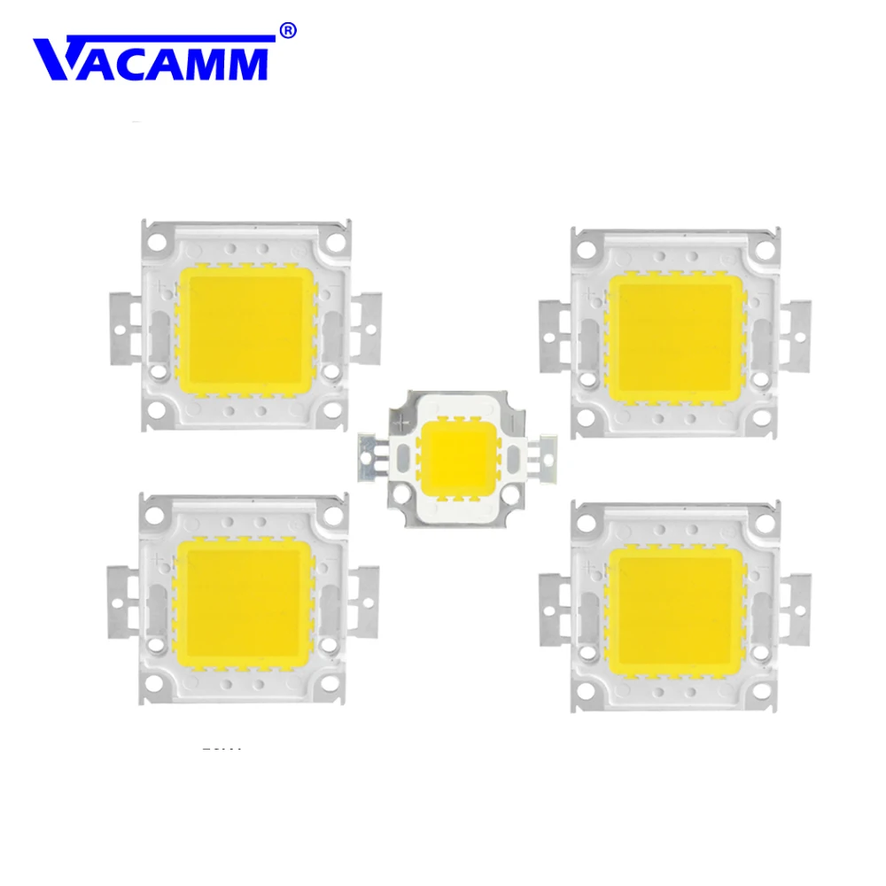 Высокая мощность 10W 20W 30W 50W 100 Вт светодио дный COB Чип Белый теплый белый лампа встроенный SMD лампочка для DIY прожектор