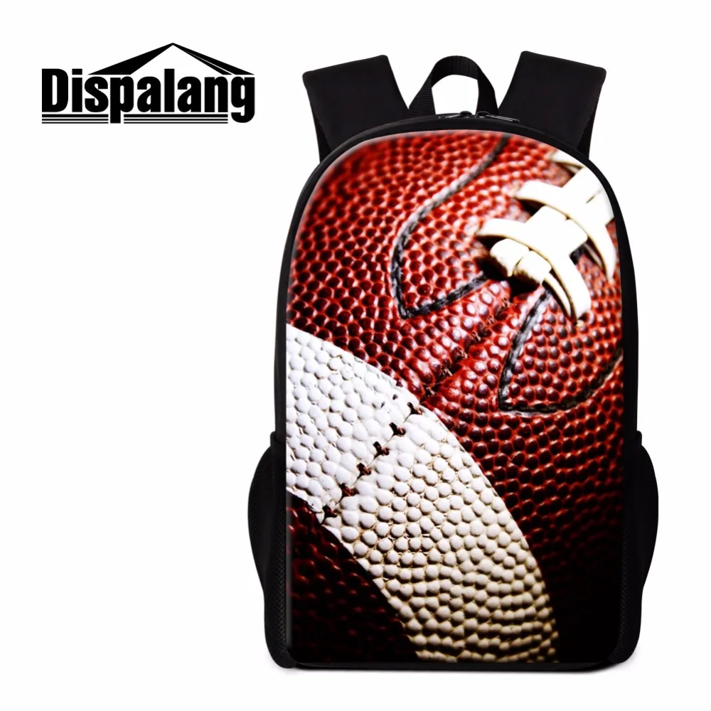 

Dispalang American Footbally Backpack for Teen boys Cool Lightweight Bookbags Patterns Soccery Bagpack Primary Student Rucksacks