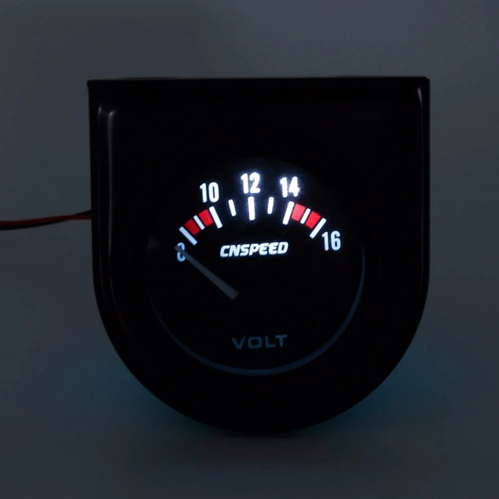 2 ''52 мм механический Авто вольтметр измеритель напряжения светодиодный 8-16V# kui