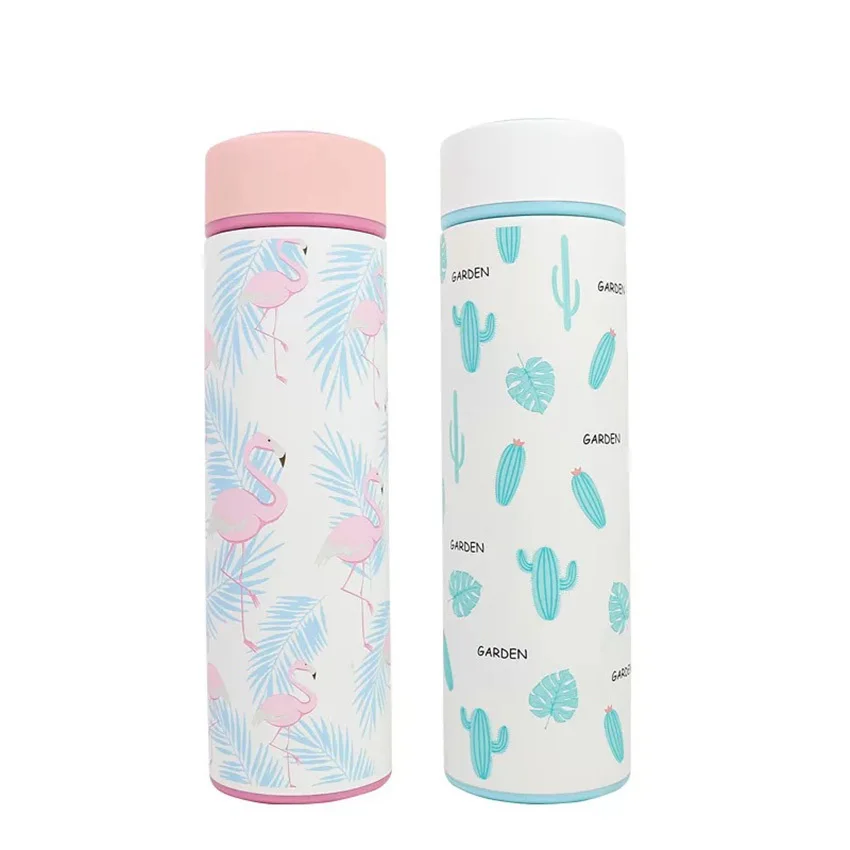 

GFHGSD Pink Flamingo Travel Mug Coffee Tea Vacuum Insulated Thermal Cup Bottle Travel Drink Bottle Garrafa Termica Thermo