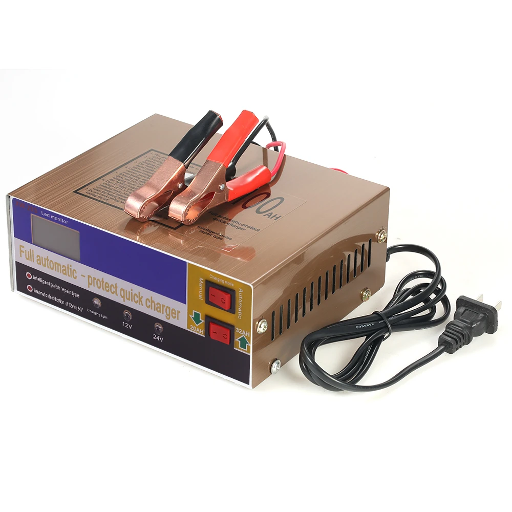 

Intelligent Battery Charger 12V/24V Automatic LED Charger Pulse Repair Type Maintainer Car for Lead Acid /Lithium Battery