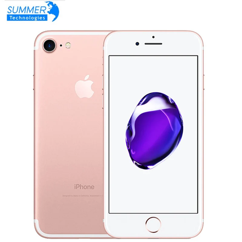  Apple iPhone 7 Original 4G LTE Mobile phone Quad Core 2GB RAM 32G/128/256GB IOS 12.0MP Fingerprint 