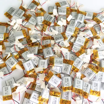 

Wholesale 100 pcs 3.7V 70mah 401420 Lithium Polymer LiPo Rechargeable Battery For Mp3 Mp4 PAD DVD DIY E-book bluetooth headphone