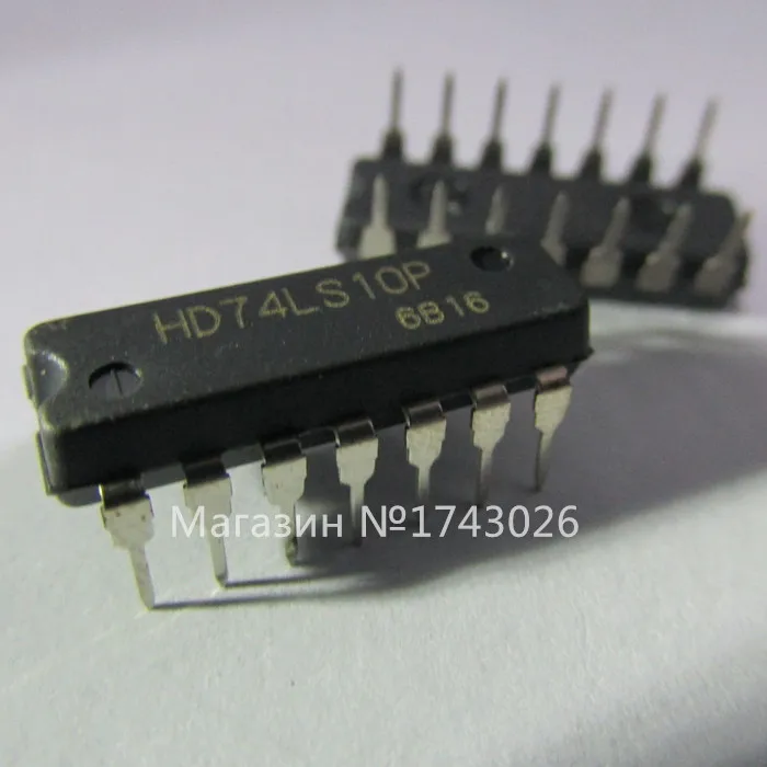 Оригинальный 10 шт./партия hd74ls10p 74ls10 DIP-14 три входных три NAND Gate ic