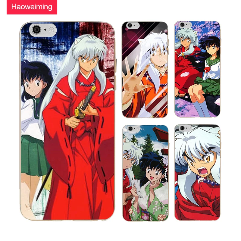 Haoweiming мультфильм аниме Inuyasha силиконовые силиконовый чехол для iphone X 4 4S 5 5S SE 6 S 7 8