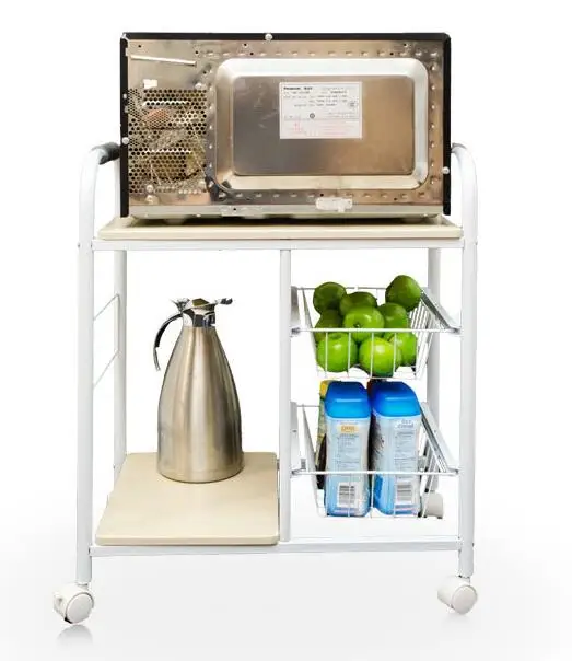 Microwave oven rack. The oven rack. Kitchen receive frame. Tea machine side frame