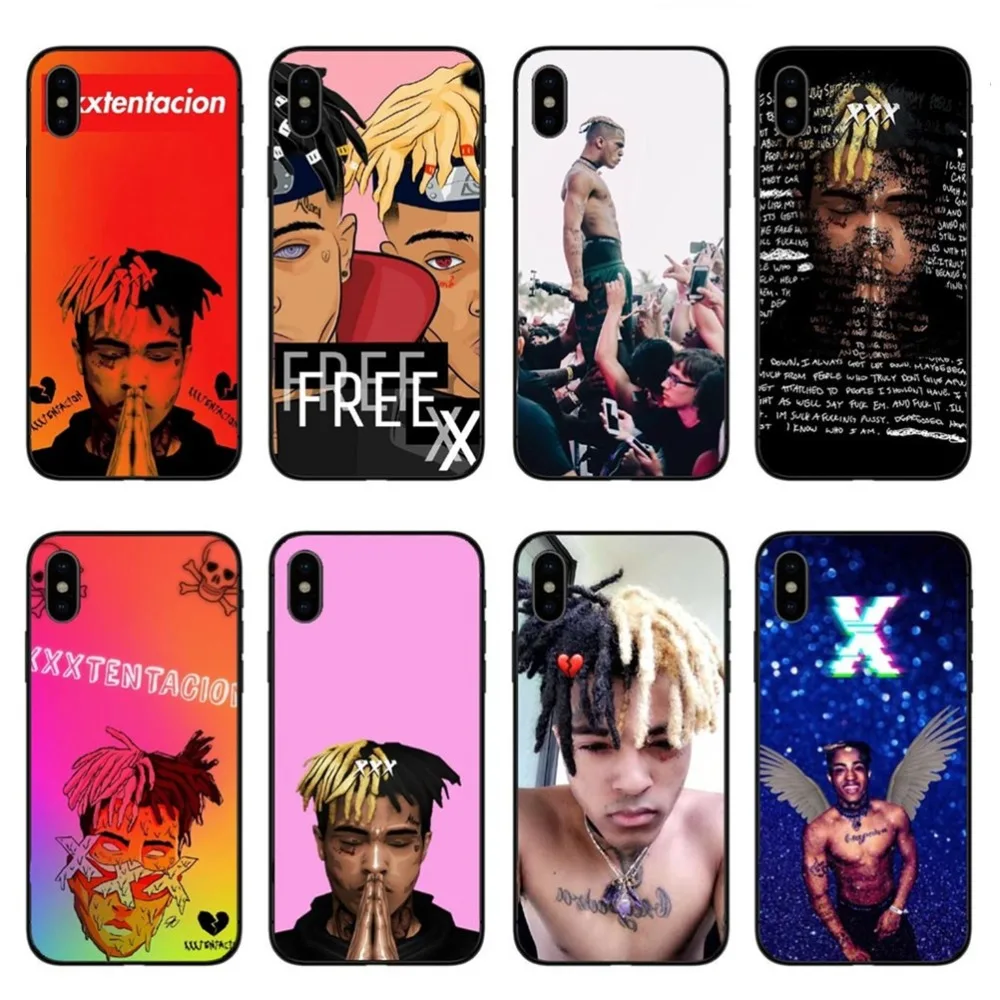 Rap Singer XXXTentacion MC Мягкие силиконовые ТПУ чехлы Чехол для iPhone SE 5 5S 6 6s Plus 7 XS Max XR 8 X 10
