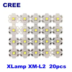 Cree xml2 t6u2u3 светодио дный diy фонарик 10 Вт 1052LM фар светодио дный автомобильной лампа велосипед света CW СЗ WW 20 шт./лот