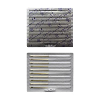 

5 boxes 100 pieces yunlong copper handle sterile acupuncture needle individual packed needles 0.16/25/30/35/40mm