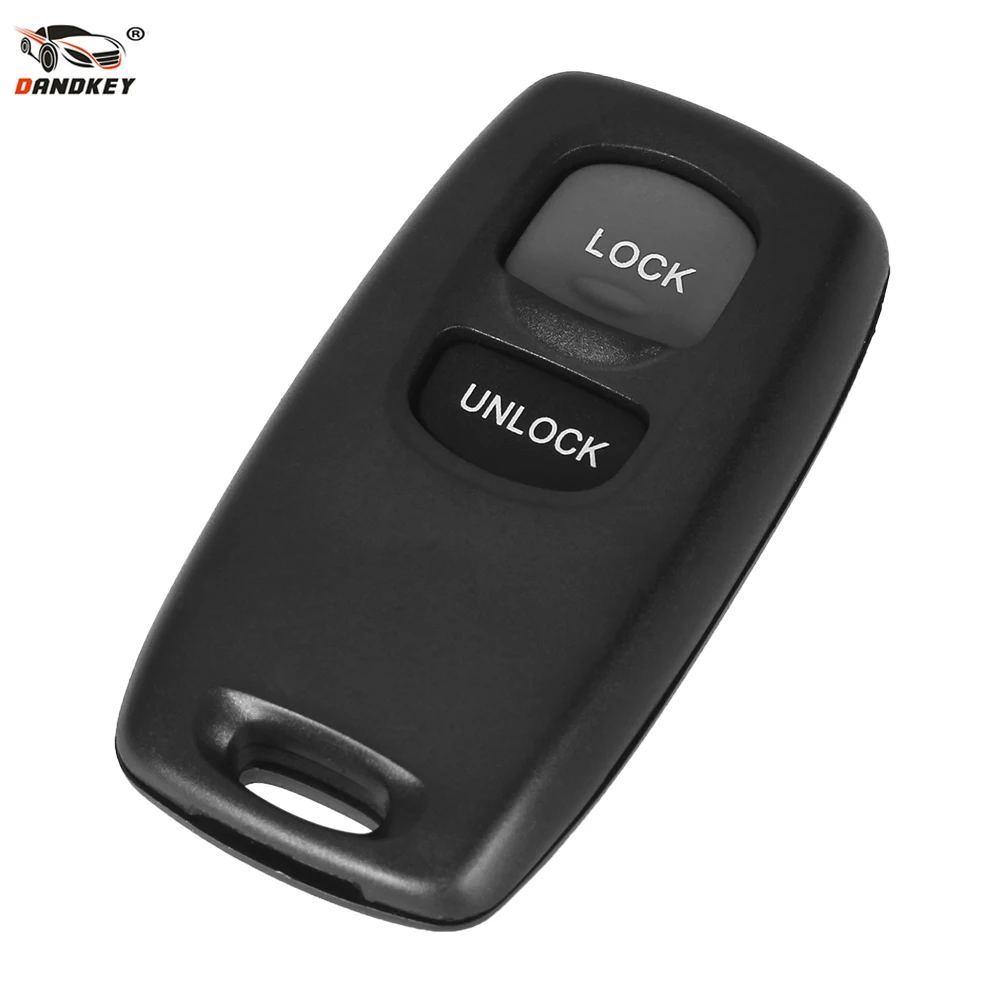 

DANDKEY Replacement 2 Buttons Remote Control Car Key Case Shell For Mazda 2 3 6 323 626 Keyless Entry Fob Cover No Chip