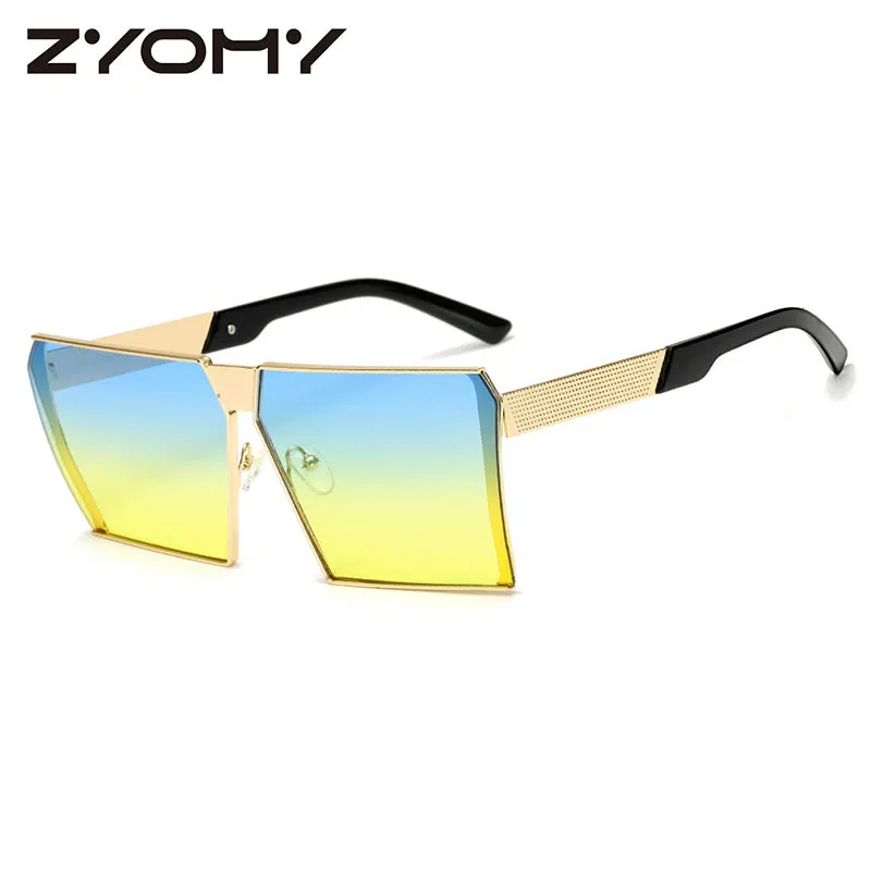 Vintage Square Sunglasses Women Brand Designer  Retro Gradient Oculos De Sol Uv400 Men Travel Sunglasses Driver Sun Glasses