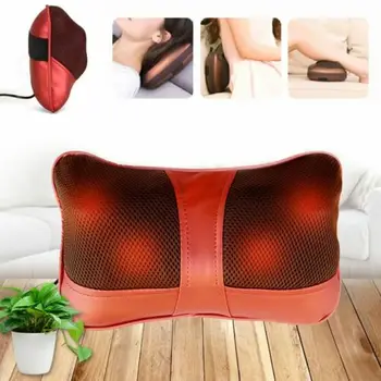 

FOUAVRTEL Elctronic Car Home Cervical Neck Massage Pillow Deep Kneading According To Cervical Neck Back Massage Relaxation