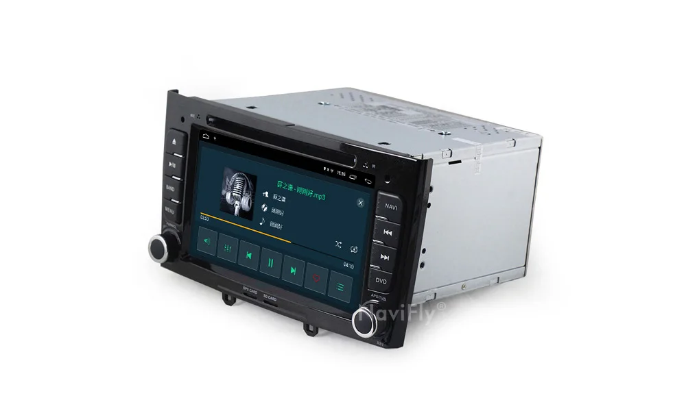 Discount Navifly! 2G+32G Android 9.1 2din Car dvd radio audio GPS Navigation for PEUGEOT 308 2007-2013,408 2011-2014 car Stereo Head Unit 25
