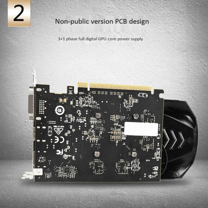Rx 560 Gpu 4 ГБ Gddr5 128Bit игровой Настольный ПК Видеокарта поддерживает Dvi-D/Hdmi2.0B Pcie 16X