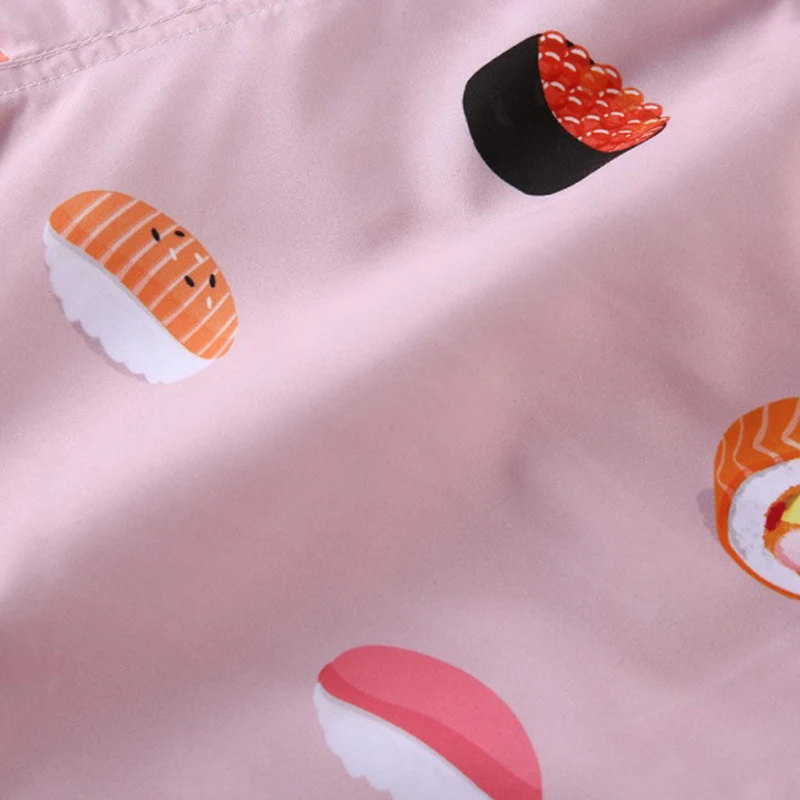 SD700 розовый sushi print Купальники мужчин новые летние пляжные шорты доска swimmng магистральные боксеры Мужчины купальный костюм Sunga трусы