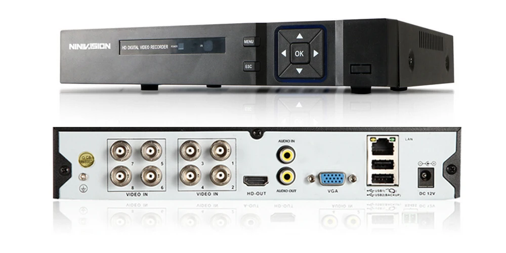 8-канальный AHD видеорегистратор H.265+ 5MP 4MP 1080P 8 каналов 5 в 1 гибридный видеорегистратор Wifi XVi TVi CVI IP NVR для камеры для домашнего видеонаблюдения