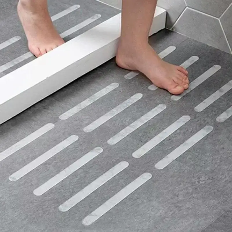 

5 Pcs Bathroom Transparent Non-slip Stickers Bathroom Bathtub Shower Room Anti-slip Stair Step Tape