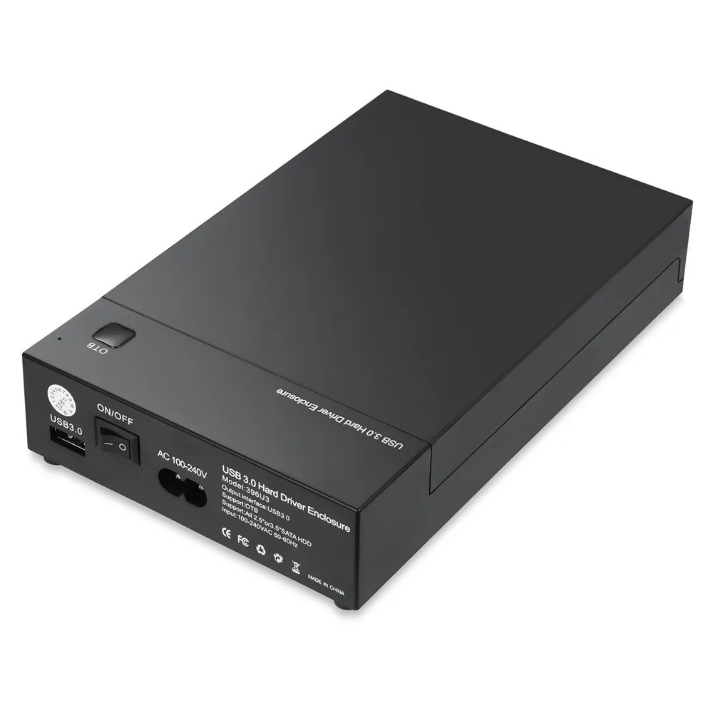 Vente Sans outil 3.5 pouces USB 3.0 à SATA III boîtier de boîtier de disque dur externe prise en charge à la fois 2.5 \