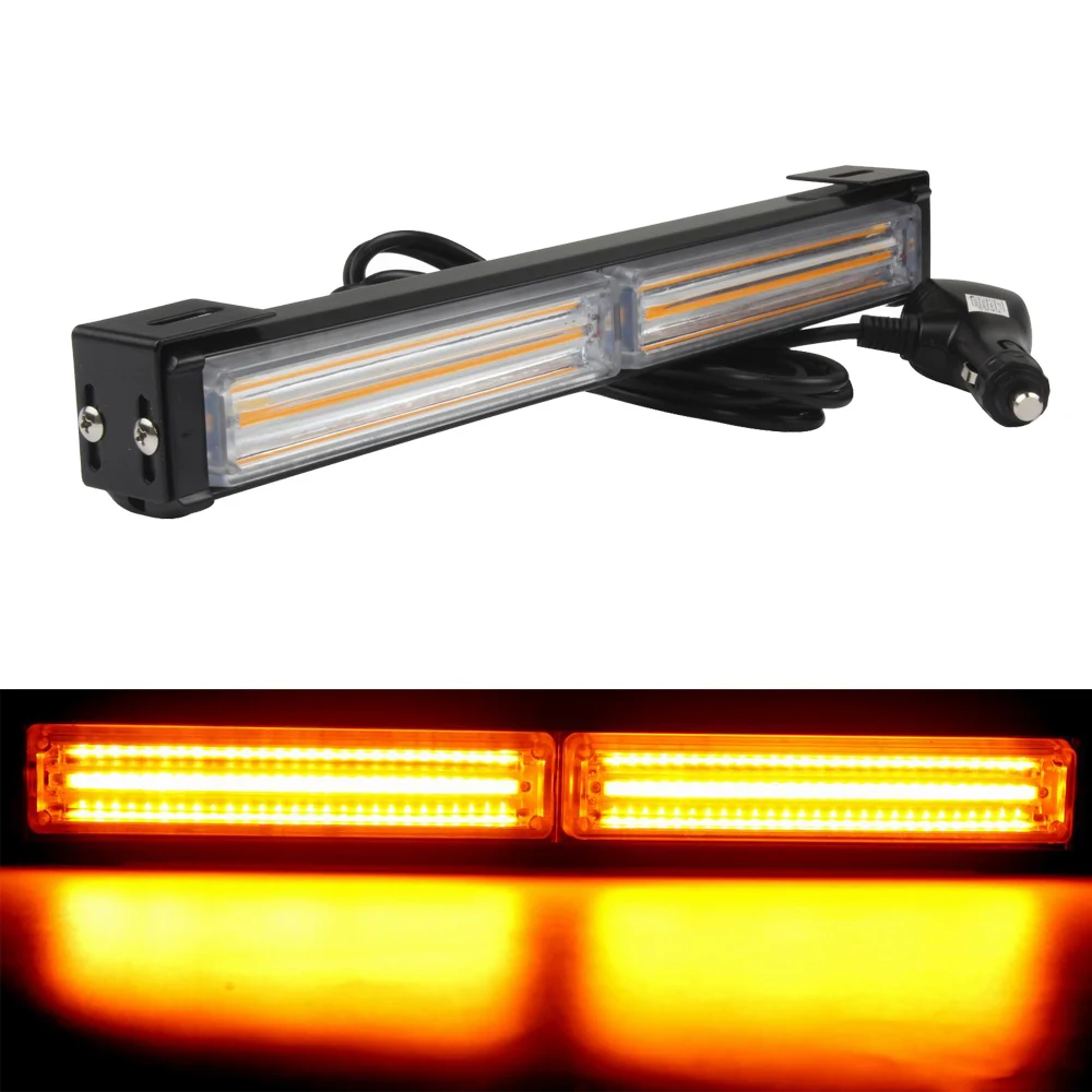

HEHEMM 36W LED Light Strobe Warning Lights Emergency Beacon Flashing Lamp Amber White