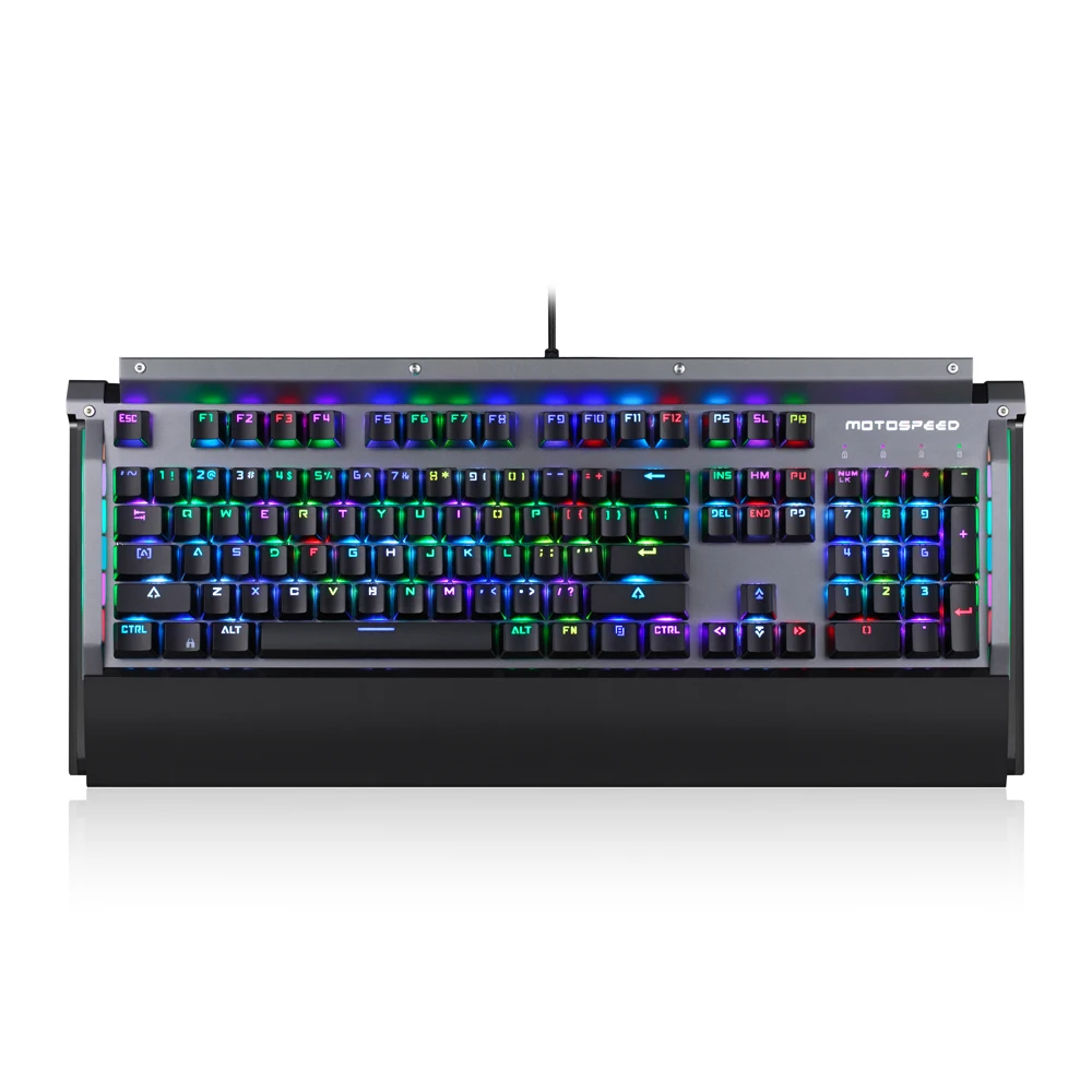 Motospeed CK98 RGB механическая клавиатура для игр Kailh коробка переключатель 104 ключ и