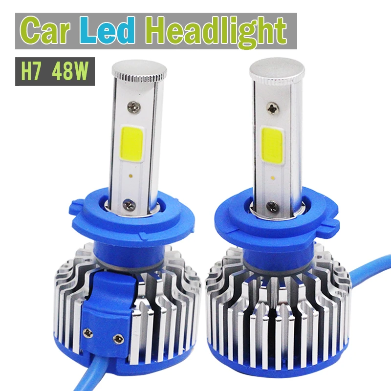 

H7 48W 5200LM White LED Bulb Car Replacement Headlight Fog Light DRL Daytime Running Lamp High Power !