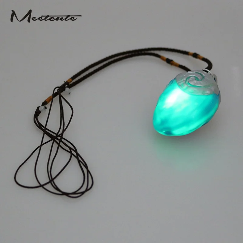 

Meetcute New Anime Movie Moana Princess Necklace Led Light Vaiana Pendant Necklaces For Kids Xmas Gifts