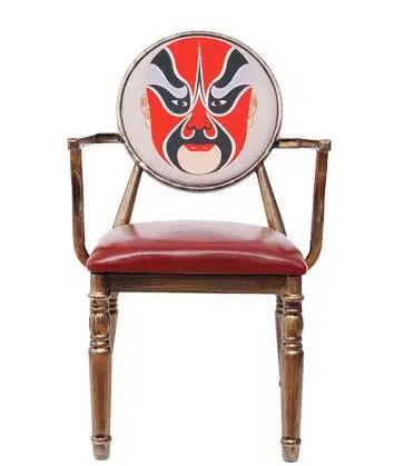 Железный Арт Ретро обеденный стул. Стул для деловых переговоров. Компьютерное кресло - Цвет: 20