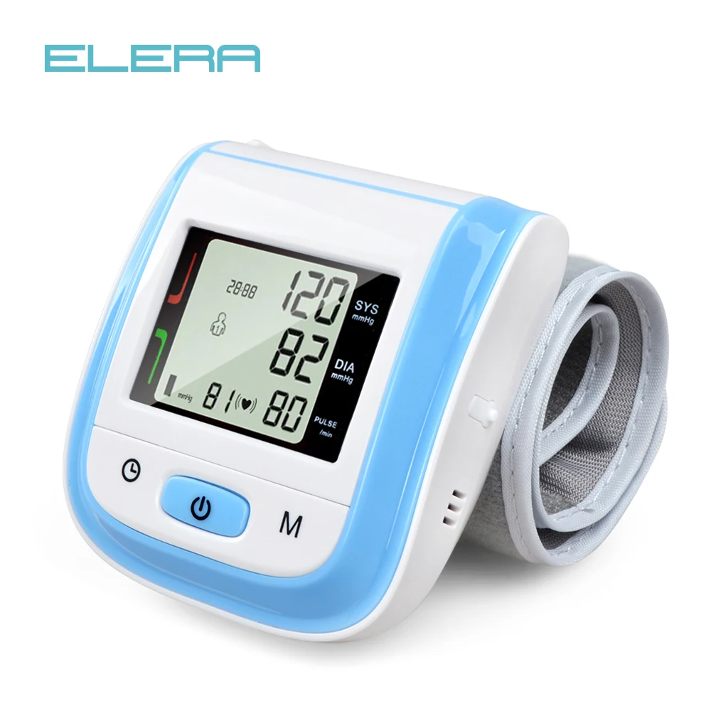 

Health Care Blood Pressure Monitor Automatic Sphygmomanometer Blood Pressure Meter Digital Wrist Tonometer Pulse Meter 5 Color