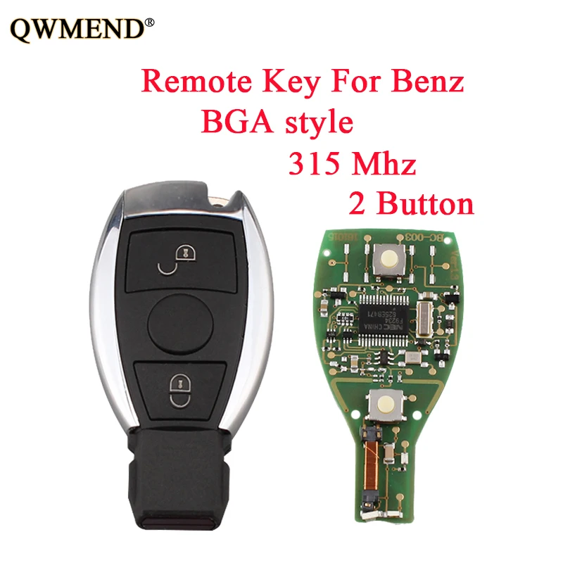QWMEND 2 3 кнопки 433 МГц полный дистанционный брелок для Mercedes Benz 2000 + NEC & BGA стильный