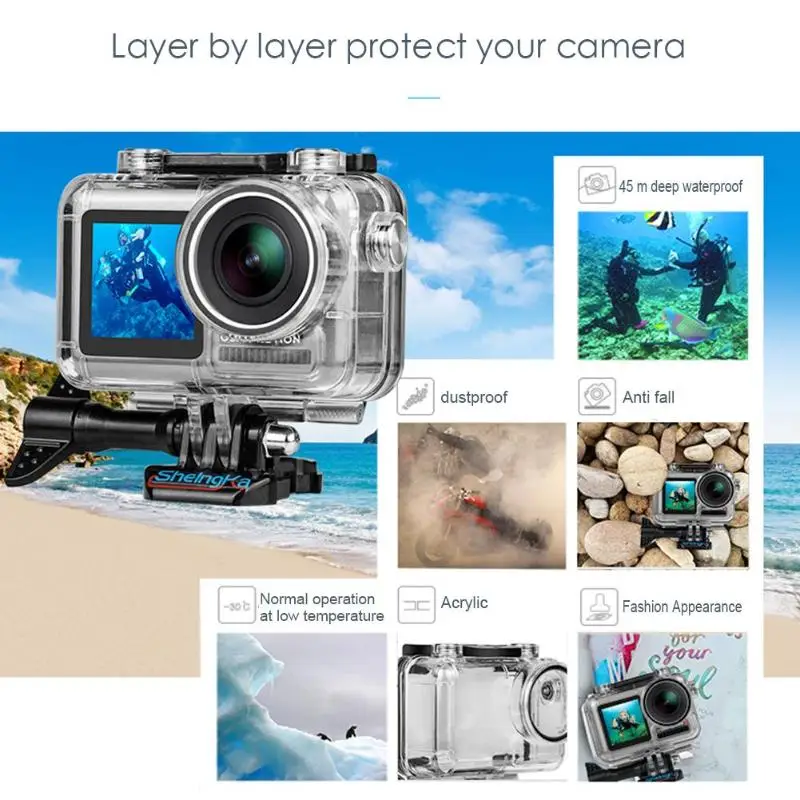 40 м водонепроницаемый корпус для дайвинга чехол для DJI Osmo Action Sports camera