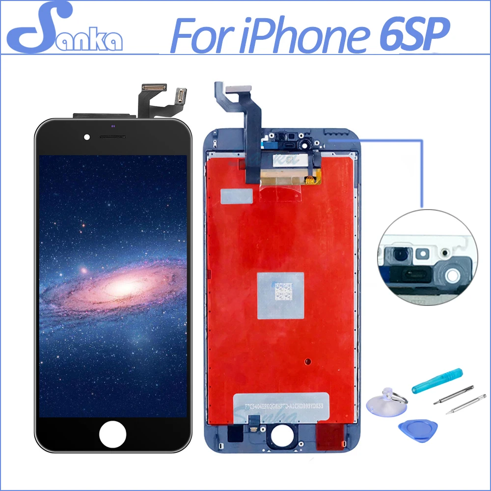 

SANKA for iPhone 6S PLUS 5.5'' Display Digitizer Touch Pantalla Mobile Phone Parts Ecran LCD Screen Replacement White Black