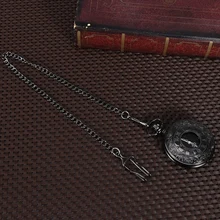 ВИНТАЖНЫЕ КВАРЦЕВЫЕ классические Прочные часы с римскими цифрами в стиле стимпанк карманные часы с двойным дисплеем Fabala унисекс