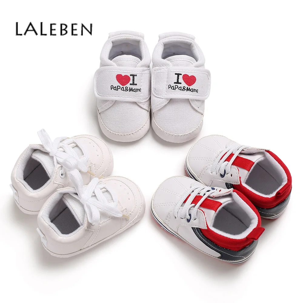 

Laleben Spring Summer Solid PU Baby Shoes for Boys and Girls 0-1 Years Old Lace-up Leisure Shoes Soft Newborn Infant Girl Shoes