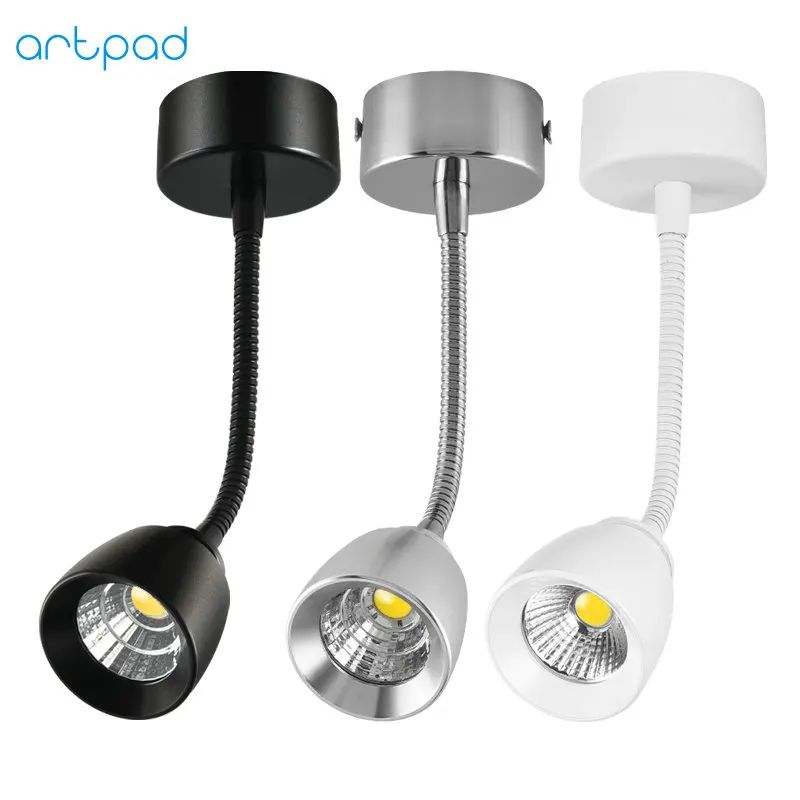 Artpad 3W COB Spotlight Ceiling Surface Mounted 360 Degree Flexible