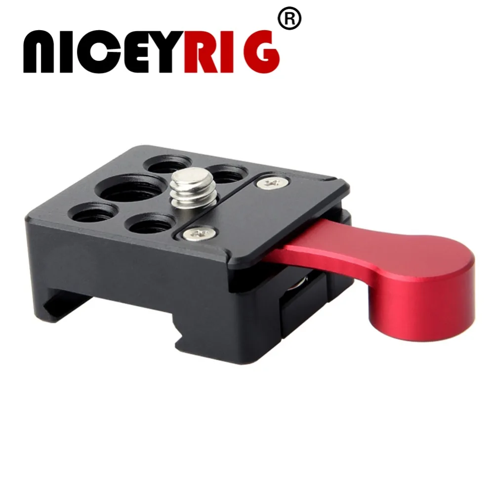 Держатель для камеры NICEYRIG 1/4 дюйма 3/8 винт фиксации 20-21 мм рельсовый зажим