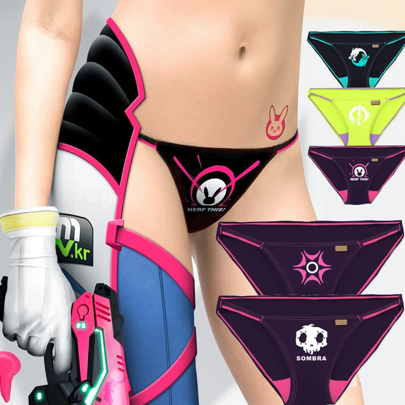 2018 новые женские трусы для девочек D. Va/Tracer/Mei/Widowmaker/Hanzo/Genji/Sombra сексуальные косплея