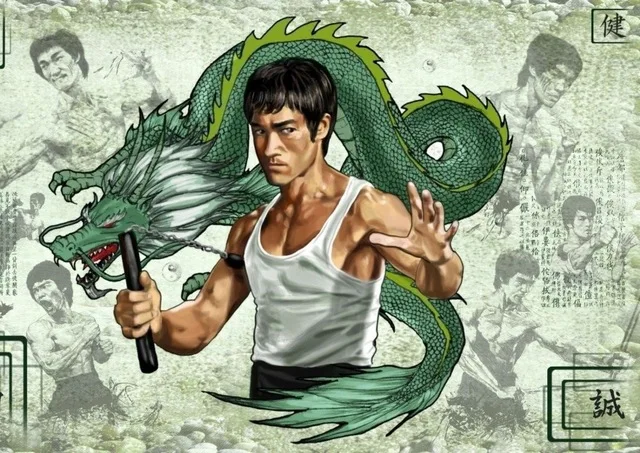 

Bruce Lee Vintage SILK POSTER Decorative Wall painting 24x36inch