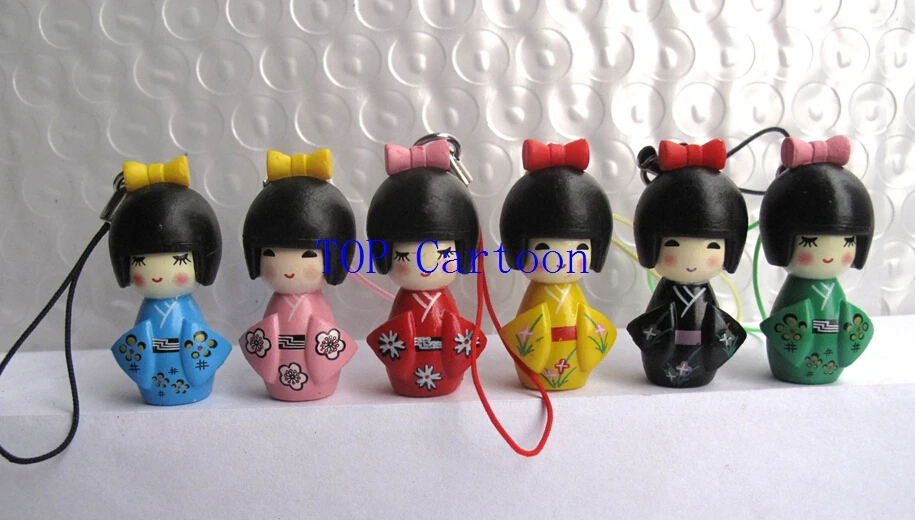 Новинка 10 комплектов (Φ) Подвеска в виде японской куклы Kokeshi|pendant|pendant dollpendant set |