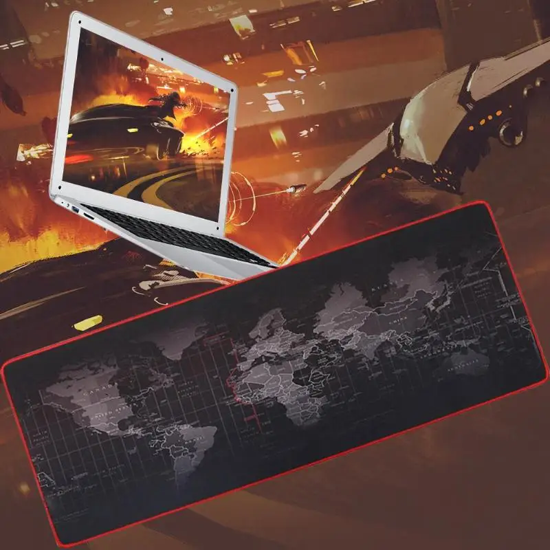 World Map Extra Large Mouse Pad Mat Natural Rubber Desktop Gaming Mousepad Large Mouse Pad Keyboard