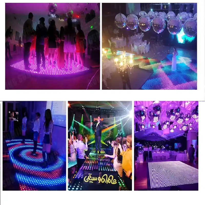 Free Shipping 6pcs Led Wedding Dance Floor Digital Dance Floor