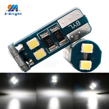 

4pcs T10 W5W 194 168 Canbus 3030 6 SMD 360 Degree LED Light Source Auto Clearance Lights Reading Lights White DC 12V NO ERROR
