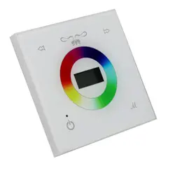 RGBW Сенсорный Панель светодиодный контроллер с дисплеем, RGB + W светодиодный диммер, 5A каждого канала, DC12-24V вход переменного тока, Выход