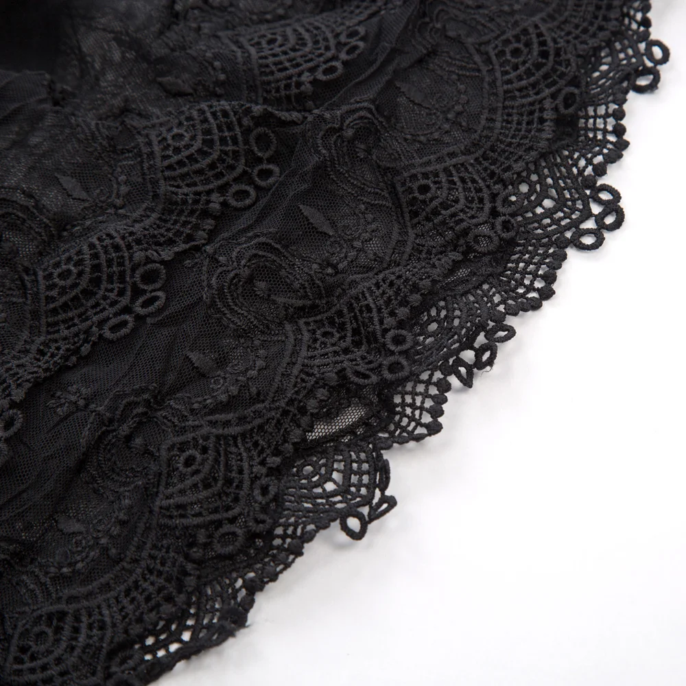 Women Lace Slip Skirt Extender A-line Bridal Floral Underskirt Petticoat Hoops