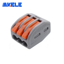 20 шт./лот) 222-413 Универсальный Компактный провод соединитель проводки 3 pin, проводниковый блок выводов AWG 28-12