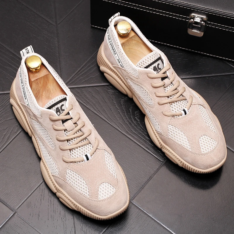 

Stephoes New Arrival Men Fashion Casual Shoes Summer Air Mesh Thick Bottom Trending Leisure Sneakers Male Breathable Dad Shoes