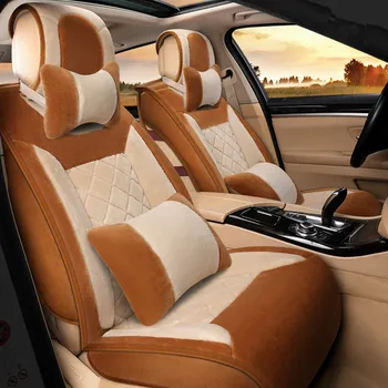 

2018Winter Plush Customization Car Seat Cover General Cushion Car pad Car Styling For BMW Audi Honda Ford Nissan Sedan SUV